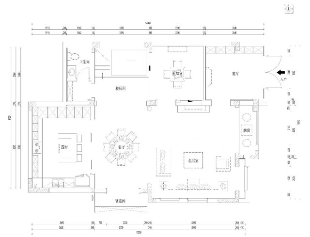 ▲负一层平面图